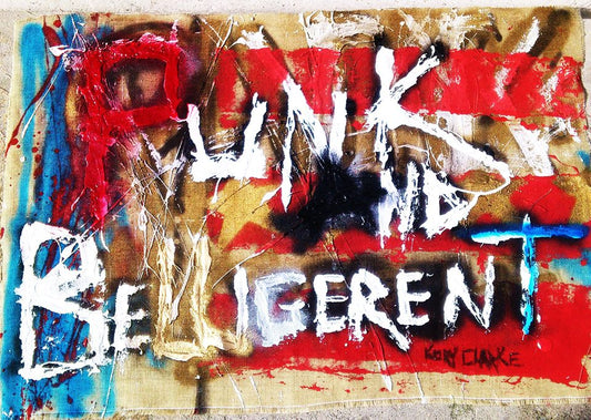 'Punk And Belligerent' style Warrior Soul Painting by Kory Clarke