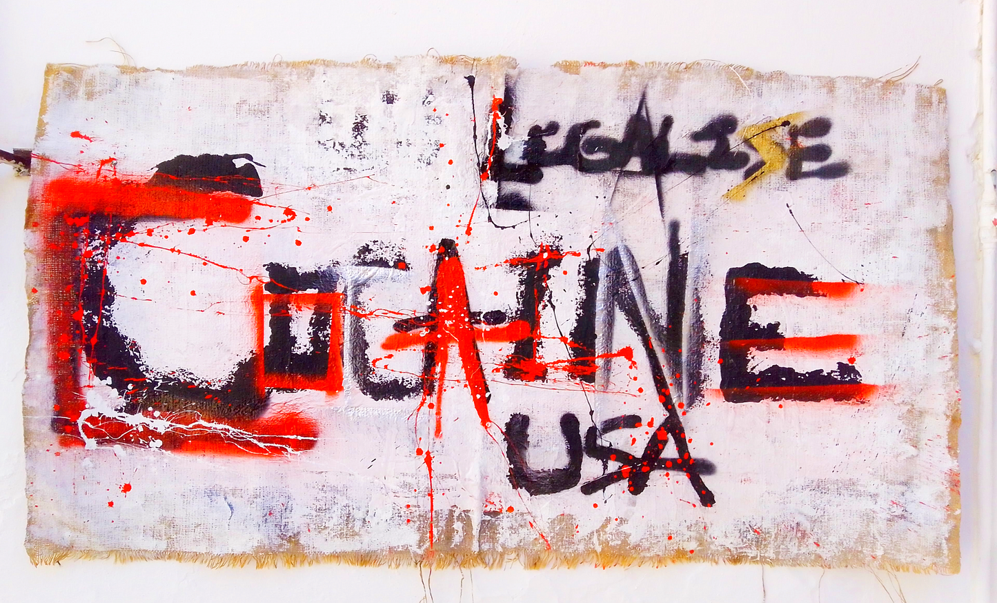 Obnoxia!! *NEW PAINTINGS* by Kory Clarke 'Cocaine' Big, 73cm x 135cm