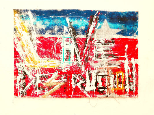 'Love Destruction' Style Warrior Soul Painting by Kory Clarke