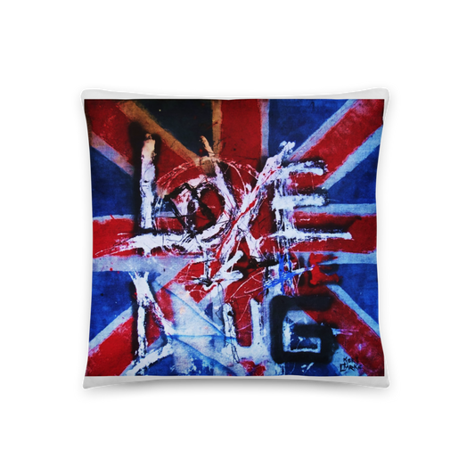 'Love Is The Drug' Pillow Painting by Kory Clarke/Warrior Soul