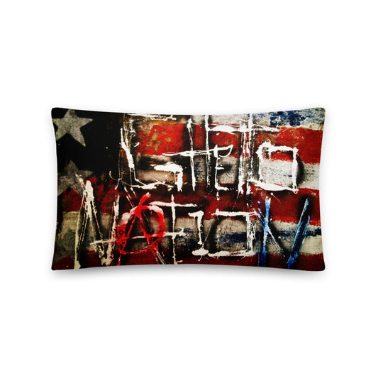 'Ghetto Nation' Warrior Soul Painting Throw Pillow by Kory Clarke