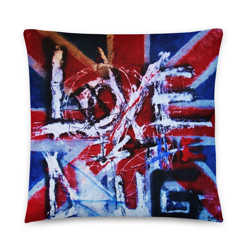 'Love Is The Drug' Pillow Painting by Kory Clarke/Warrior Soul