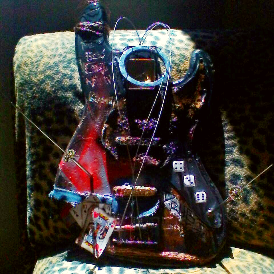 Warrior Soul Guitar Wall Sculpture by Kory Clarke