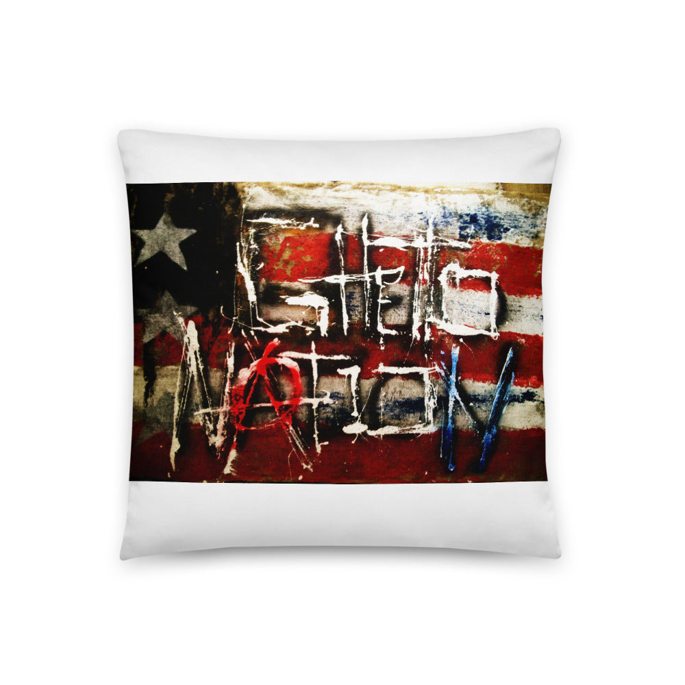 'Ghetto Nation' Warrior Soul Painting Throw Pillow by Kory Clarke