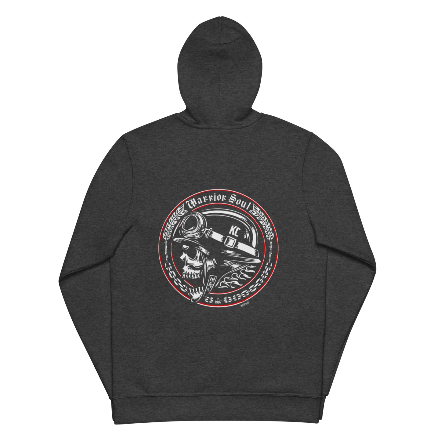 Warrior Soul 'Biker and Classic Logo' Zip Hoodie